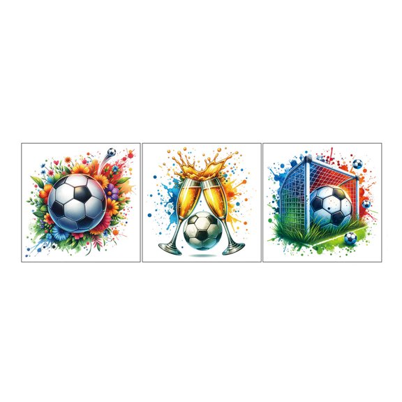Football Shooting Celebration Elements Decorative Stickers – Window Stickers with Adhesive Static Cling, Fan Support Decor, Soccer Goal Celebration Wall and Window Decals