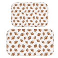 thumbnail image 1 of Football Silhouette Brown Pattern Bath Mat Set Of 2,Non-Slip Rug for Bathroom,Kitchen,Bedroom,Entrance, 30x17 and 23.5x15.7 Inches, 1 of 5