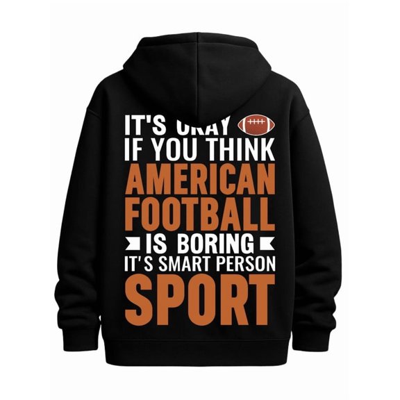 Football Smart hoodies & sweatshirt for men graphic hoodies black Breathable stretch fabric For Winter Casual Daily Wear autumn clothes hoodies graphic Fashion Unisex hoodie