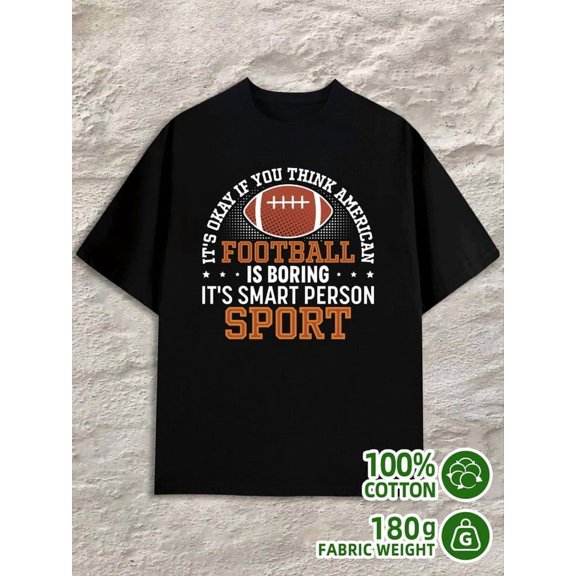 Football Smart men's 180G 100% Cotton black Trendy Unisex Shirt Graphic Tee tshirts Unique Design Unisex Shirt Graphic tshirts Retro Unisex Shirt Short Sleeve tshirts