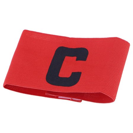 Football Soccer Captain Armband Adjustable Soccer Rugby Basketball Player Bands (Red)