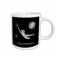 thumbnail image 1 of 3drose, Football, Soccer. Goalkeeper Catches Ball. Sign Football. Grey, Black, 15oz Mug, 1 of 6