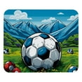 thumbnail image 1 of Football Soccer Mouse Pad, Personality Design Rubber Base for Office Decor for Laptop, Computers, 1 of 7