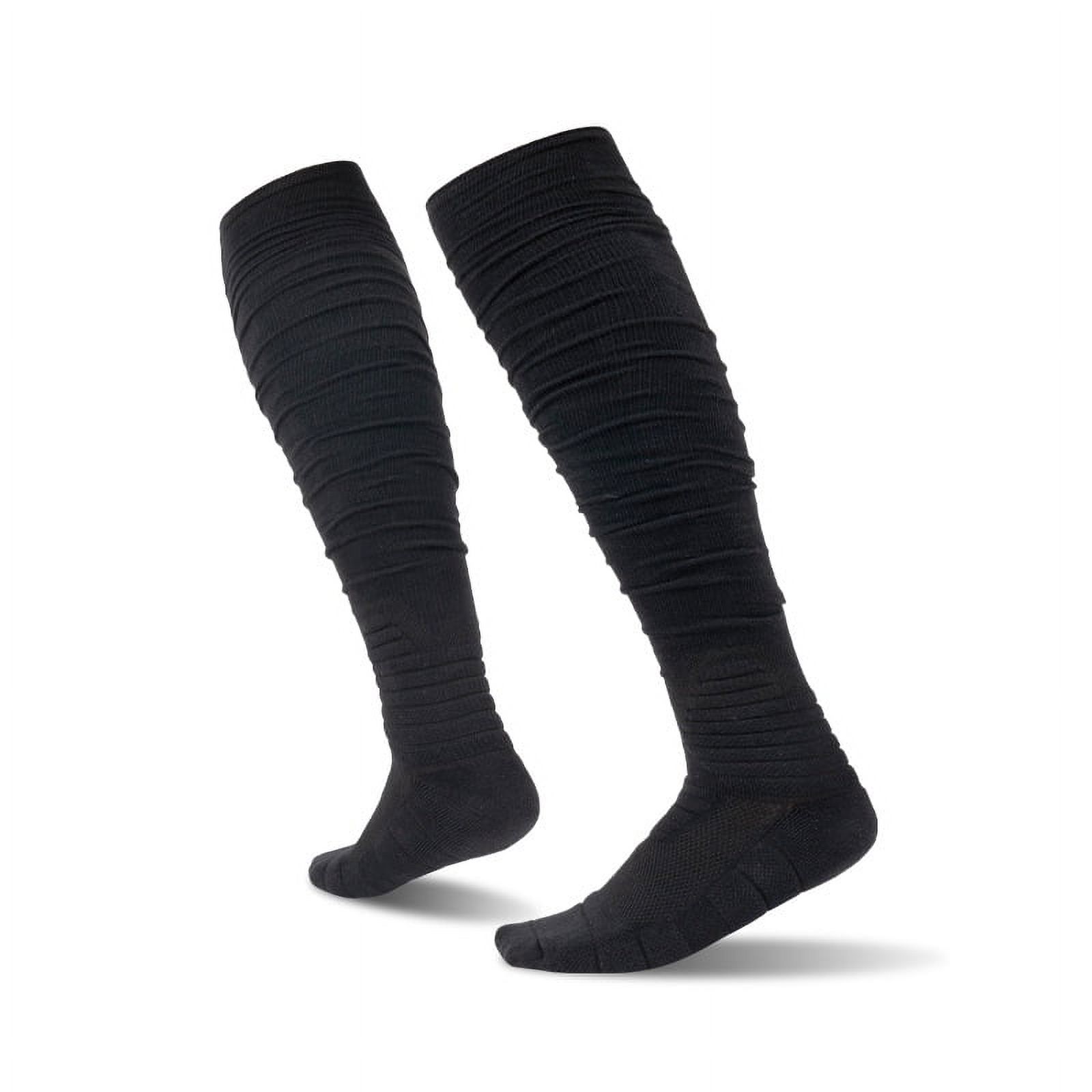 Football Socks, Extra Long Padded Sport Scrunch Socks for Soccer Men