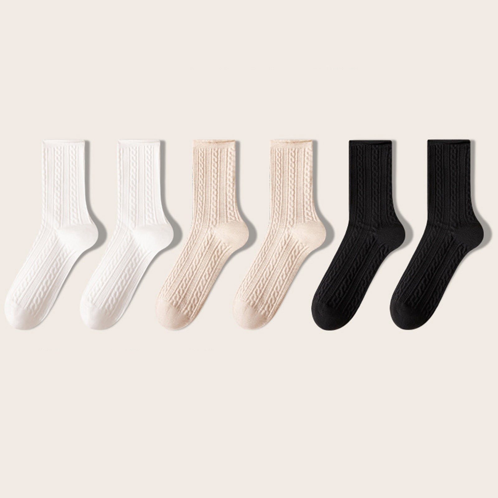Football Socks Men Women's Long Socks Comfortable Fashion Trend All-Match Socks Cotton Socks Black One Size