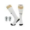 thumbnail image 1 of Football Socks with Mini Soccer Shin Guards for Kids,Boys Cushioned Ankle Grip,Moisture-Wicking Polyester,Team Print Design, 1 of 6