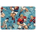 thumbnail image 1 of Football Soft Polyester Non-Slip Machine Washable Floor Carpet Door Mat Office Rugs, 1 of 6