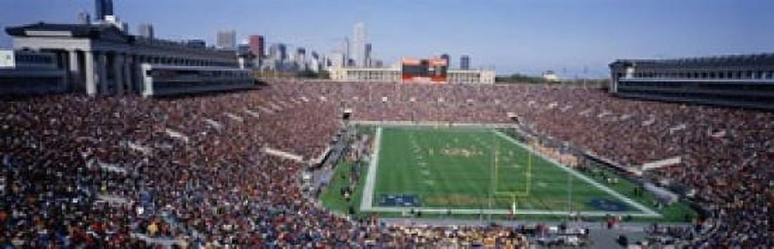 Football Soldier Field Chicago Illinois USA Canvas Art - Panoramic Images (18 x 6)