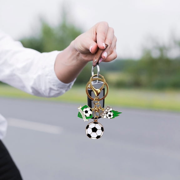 Football Souvenirs Keychains Sports Memorabilia Metal Pendants Car Ornaments Home Decor Car Interior Decor for Sports Events Birthday Gifts Father’s Day Gifts Holiday Sports Collection Party Favors
