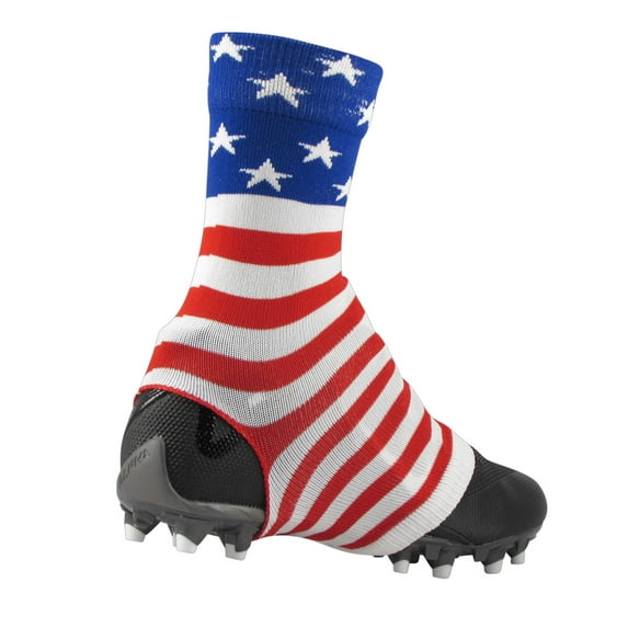 Football Spat Cleat Covers (USA Flag, Large)