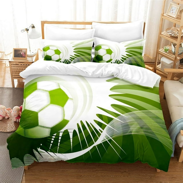 Football Sport Bedding Set Duvet Cover Bedding Soccer Star Comforter