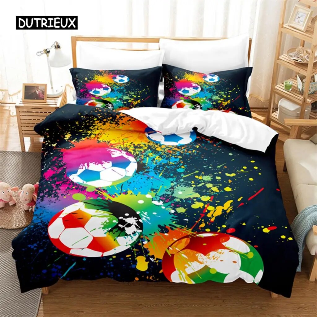 Football Sport Bedding Set Duvet Cover Set 3d Bedding Digital Printing