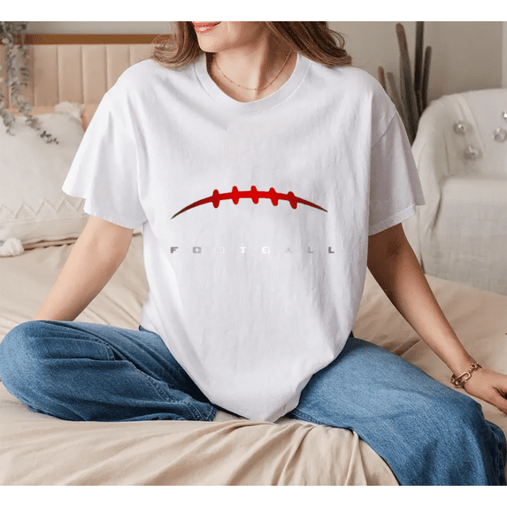 Football Sport Clothing Player Game Day Fan Apparel Unisex T-Shirt, up to Size 5XL