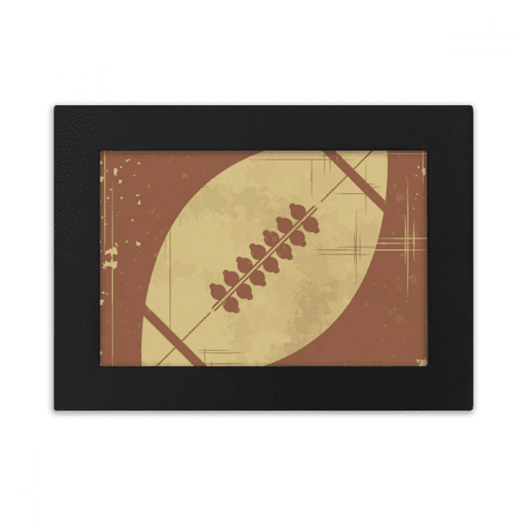 Football Sport Illustration Brown Pattern Desktop Photo Frame Ornaments Picture Art Painting