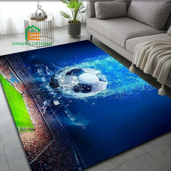 Football Sport Rug for Bedroom Living Room Carpets for Kitchen Floor Mats Home Decor Non-Slip Floor Pad Rug 8 Sizes