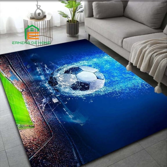 Football Sport Rug for Bedroom Living Room Carpets for Kitchen Floor Mats Home Decor Non-Slip Floor Pad Rug 8 Sizes