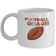 thumbnail image 1 of Football 11 oz Coffee Mug - Coaches Gift White Ceramic, 1 of 4