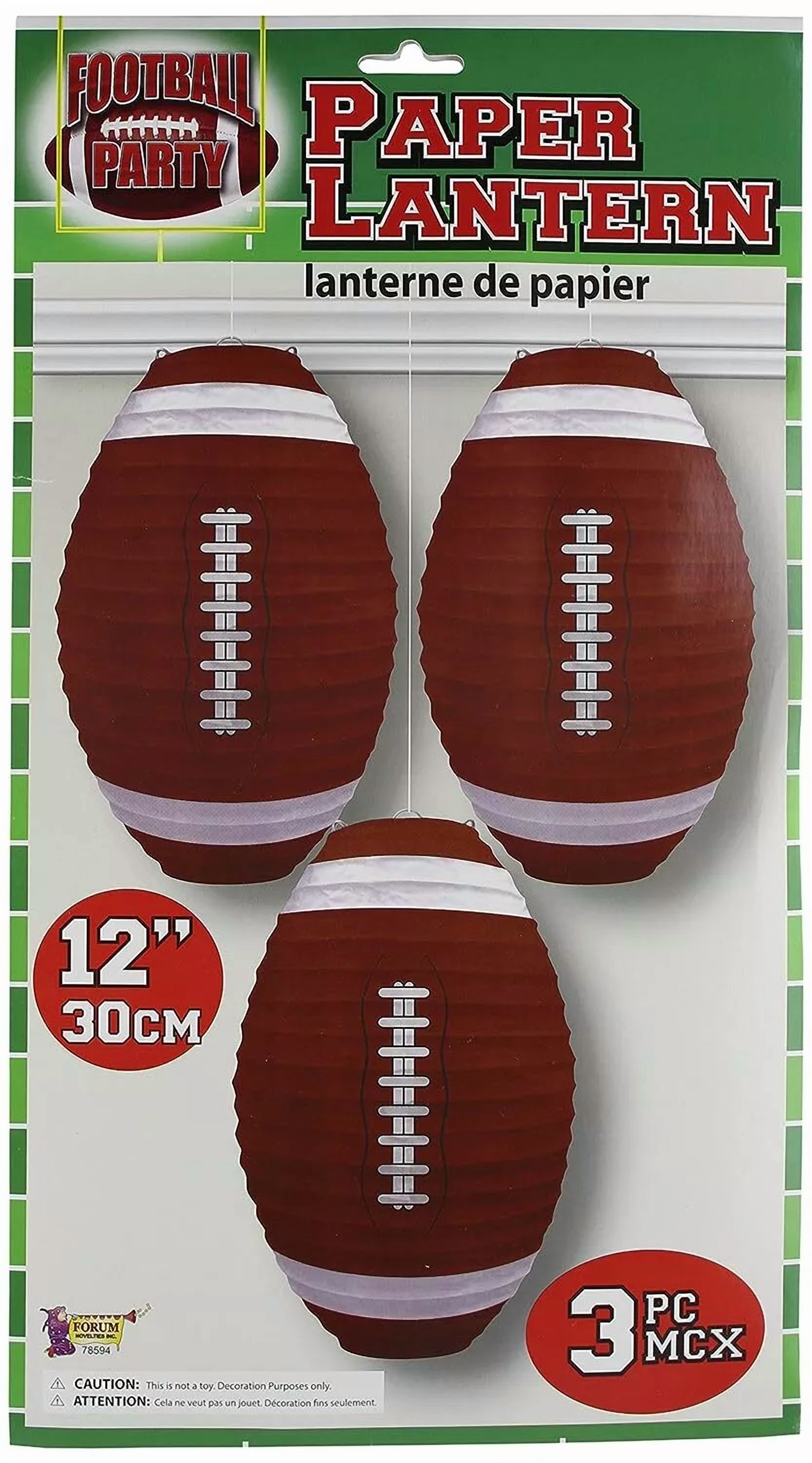 Football Sports Super Bowl Watch College Theme Party Decoration Paper ...
