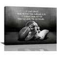 thumbnail image 1 of Football Sports Wall Art Black and White Motivational Poster Inspirational Football Canvas Prints Painting Retro Sports Wall Decor for Boys Men Framed Artwork for Boy''s Room Bedroom 16"x12", 1 of 6