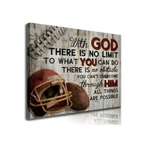 Football Sports Wall Art Stuff Religious Football Canvas Vintage Art Prints Sport Poster Inspirational Quotes Rugby Paintings Motivational Pictures For Boys Room Bedroom Gym Wall Decor