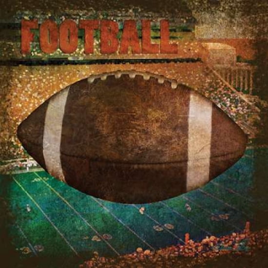 Football Square II Canvas Art - Denise Tedeschi (24 x 24)