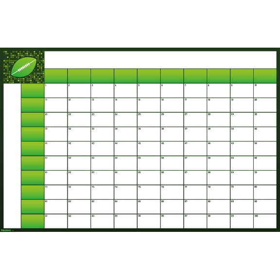 Football Squares Wall Poster, 14.725" x 22.375"
