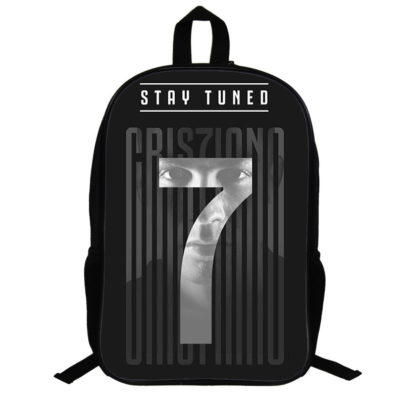 Football-Star Cristiano_Ronaldo Backpack 17 inch Travel Backpack Office ...