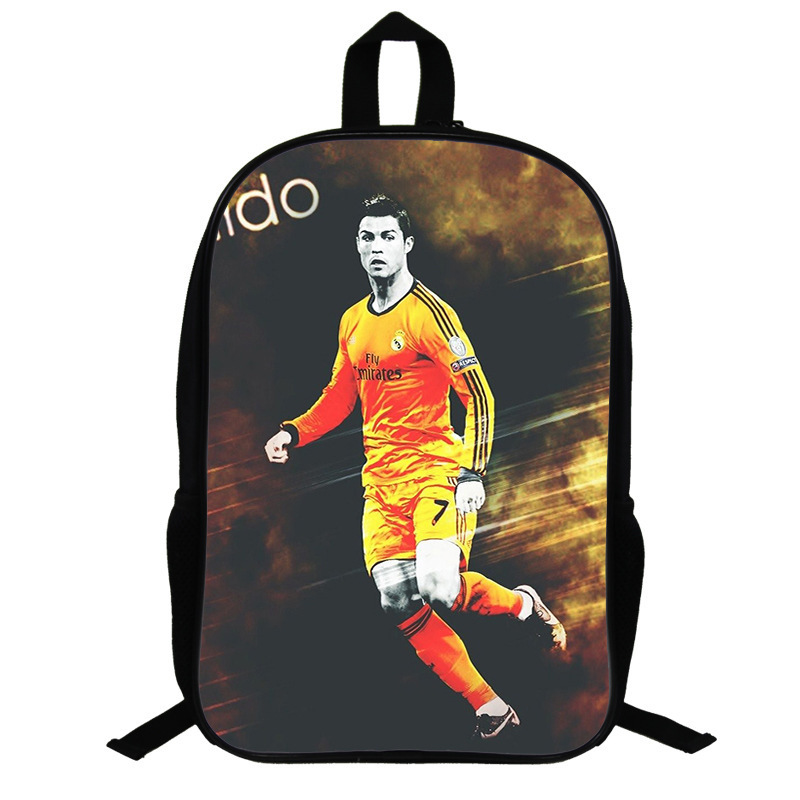 Football-Star Cristiano_Ronaldo Backpack 17 inch Travel Backpack Office ...