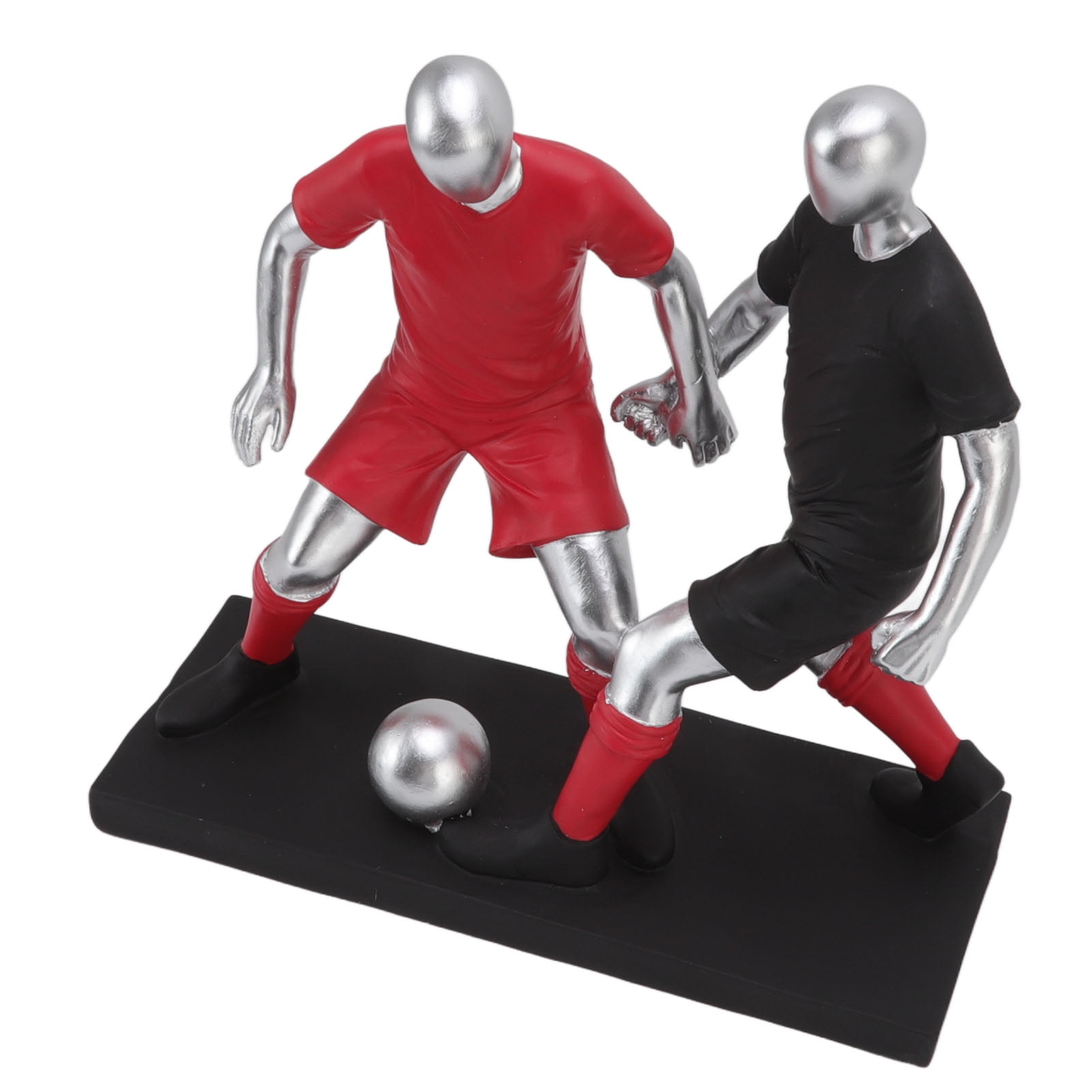 Football Statue Decor, Soccer Player Sculpture Ornament Sports