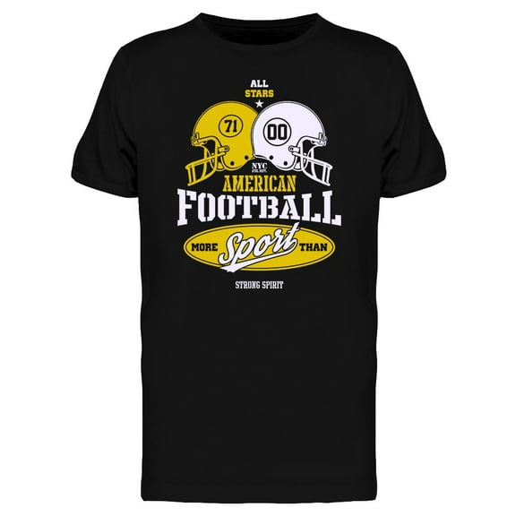 Football Strong Spirit College T-Shirt Men -Image by Shutterstock, Male 3X-Large