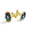 thumbnail image 1 of Football Stylish Shirt Cufflink Set Made of Stainless Steel for Formal Clothing and Special Occasions, 1 of 6