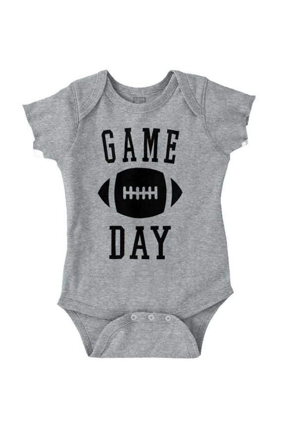 Football Sunday Game Day Athletic Romper Boys or Girls Infant Baby Brisco Brands 6M
