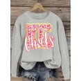 thumbnail image 1 of Football Sweatshirt for Women Game Day Graphic shirt Football Team Fans Long Sleeve Top, 1 of 4