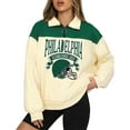 thumbnail image 1 of Football Sweatshirt for Women Game Day Print Long Sleeve Quarter Zip Up Football Season Pullover Fall Winter Tunic Tops, 1 of 5