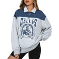 thumbnail image 1 of Football Sweatshirt for Women Game Day Print Quarter Zip Up Long Sleeve Football Season Pullover Fall Winter Tunic Tops, 1 of 5