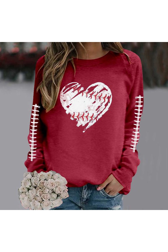 Football Sweatshirts for Women Crewneck Graphic Game Day Sweatshirt Long Sleeve Mom Shirts Gameday Outfits 2026 Fall Outfits(01_,XL)