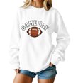 thumbnail image 1 of Football Sweatshirts for Women Game Day Print Sweatshirt Team Fan Clothes, 1 of 7