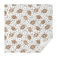 thumbnail image 1 of Football with Symbols Pattern Square Tablecloth,Waterproof Square Table Cover,Wipeable Spillproof Washable Table Cover for Home Kitchen Party Decor 42"X42"(107x107cm), 1 of 6