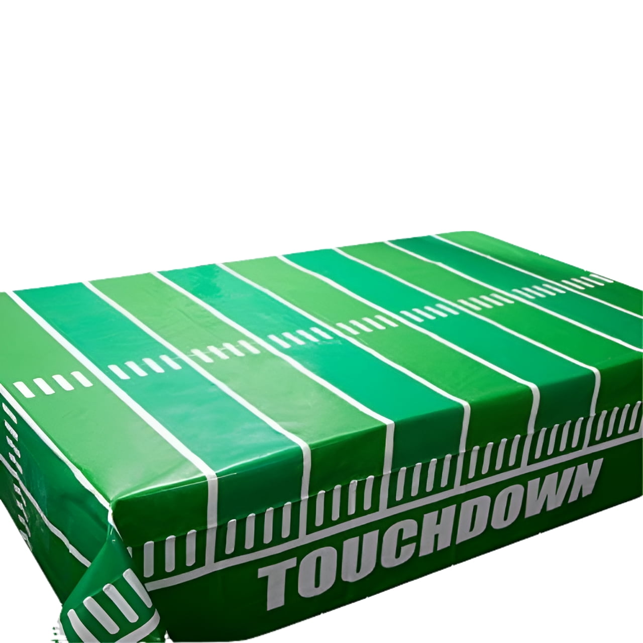 Green Football Field Plastic Disposable Tablecloth 54" x 108"