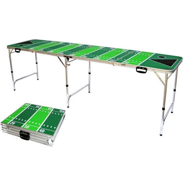 Football Tailgate Beer Pong Table - 8 Fe