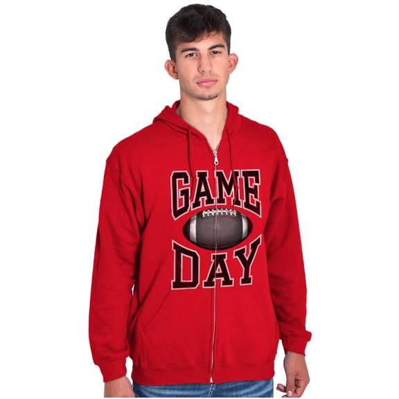 Football Tailgate Fan Game Day Zip Hoodie Sweatshirt Men Brisco Brands M