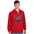 thumbnail image 1 of Football Tailgate Fan Game Day Zip Hoodie Sweatshirt Men Brisco Brands S, 1 of 6