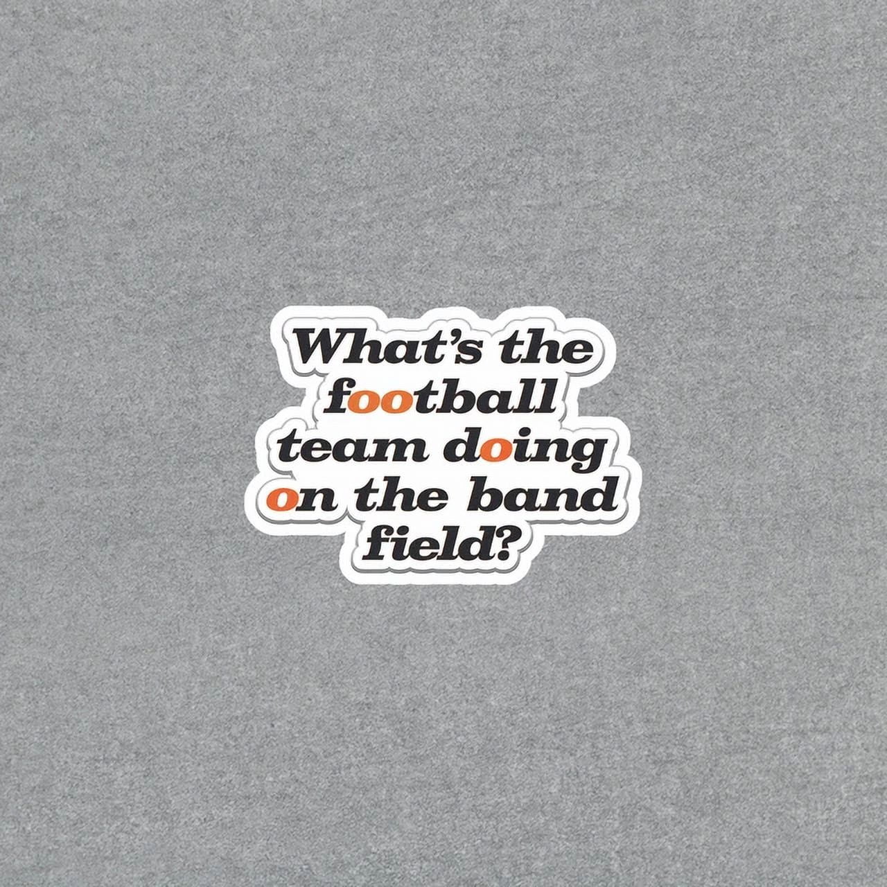 Football Team Band Field Vinyl Die Cut Stickerphone Decal Water Bottle ...