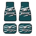 thumbnail image 1 of Football Team Car Floor Mat 4 piece Set Floor Carpets Universal Auto Interior Accessories Protector Mats For Front And Rear, 1 of 5