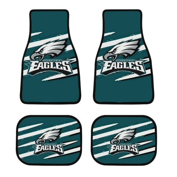 Football Team Car Floor Mat 4 piece Set Floor Carpets Universal Auto Interior Accessories Protector Mats For Front And Rear