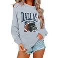 thumbnail image 1 of Football Team City Sweatshirts for Women Fall Winter Long Sleeve Crewneck Football Graphic Sweatshirt Pullover Tops, 1 of 4