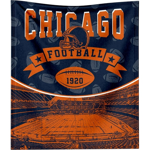 Football Team Color Throw Blanket 50x60 Inches Flannel City Football Blanket Gift for Men Women Boys Kids Fans Cozy Sofa Leightweight Warm Travel Blanket Decor for Bedroom Living RoomRED