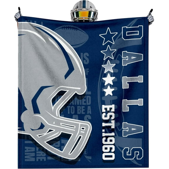 Football Team Color Throw Blanket Football Flannel Blanket for Men Women Boys Kids Team Blanket for Living Room for Football Fans Gifts 60" x 50"