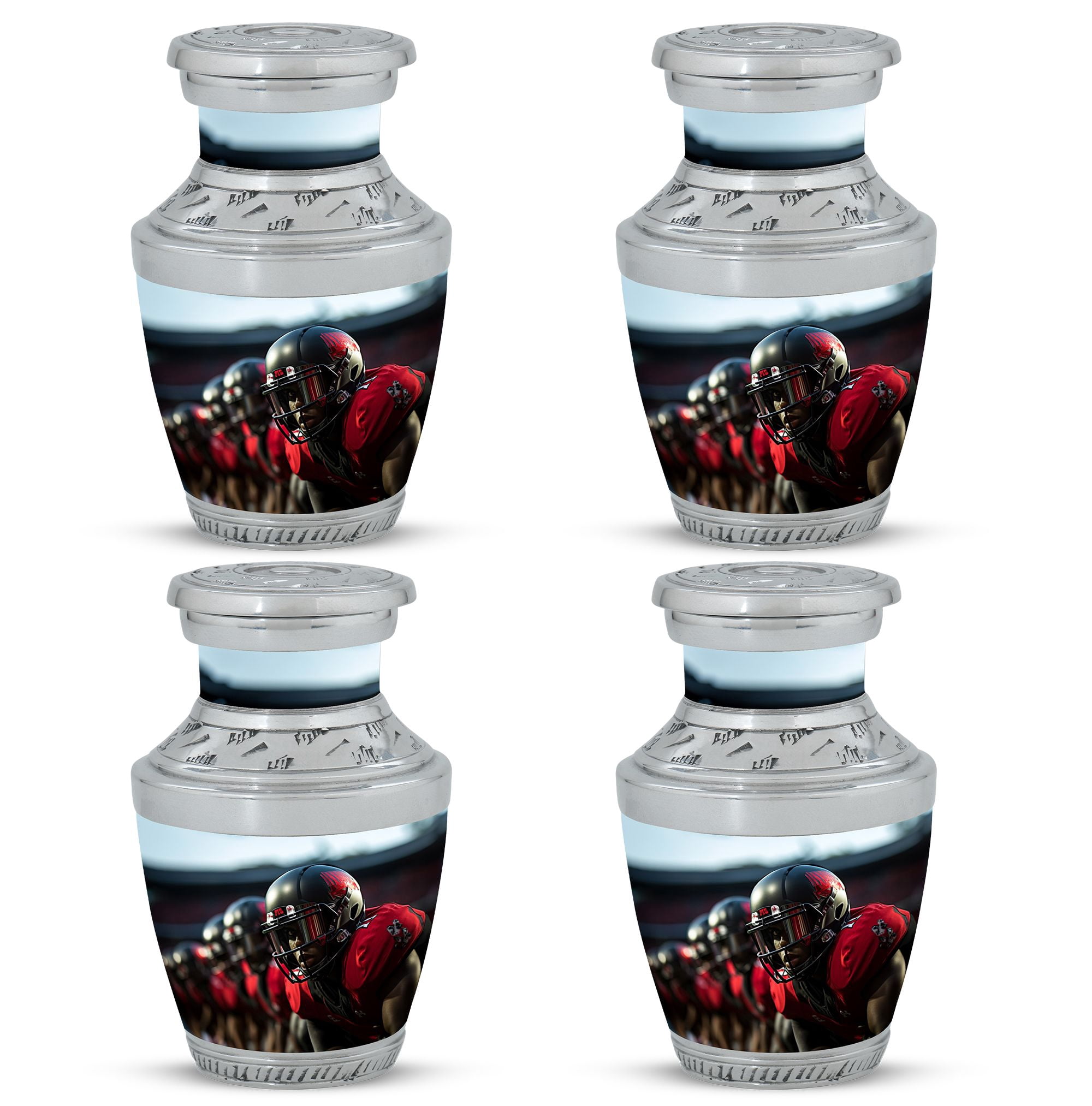 Football Team Lineup Soulful Echoes - Petite Keepsake Urn for Loving ...