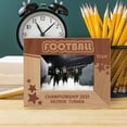 thumbnail image 1 of Football Team Personalized Wooden Frame-5" x 3 1/2" Brown Horizontal, 1 of 1